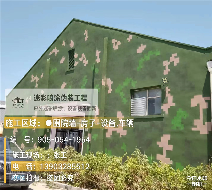 商洛外墙数码迷彩漆施工报价清单(100㎡标准墙面测算)